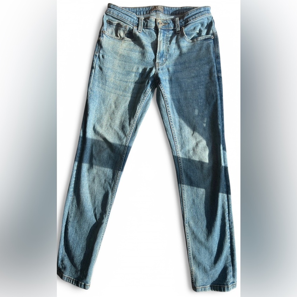 Net Fashion Womens Straight Leg Light Wash Denim Jeans Size 30